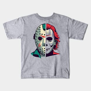 Famous Horror Movie Monster Illustration Kids T-Shirt